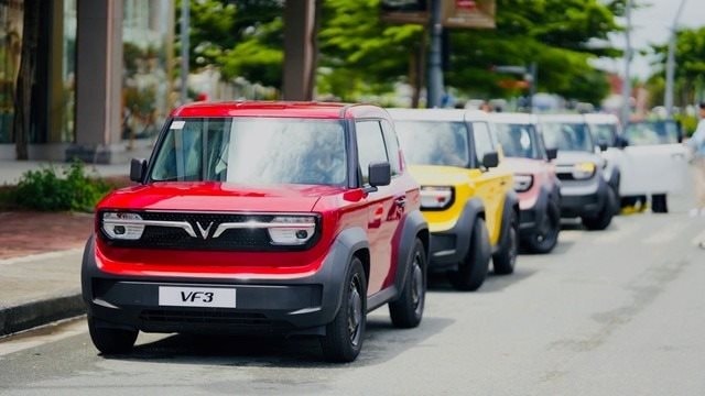 Dàn xe VinFast VF 3 với nhiều lựa chọn màu sắc